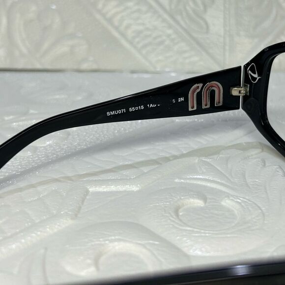 ONE DAY SALE MIU MIU POLYAMIDE BLACK ROUND SUNGLASSES - Picture 7 of 8